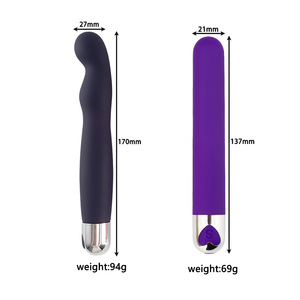 충전식 딜도 G-spot 스틱 엑스트라 롱 슬림 진동 총알 진동기 여성용 성인 섹스 토이 - Product Image 2