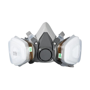 <span class=keywords><strong>Masque</strong></span> respiratoire demi-visage réutilisable avec double filtre pour la peinture, le travail du bois, la protection chimique, équipement de sécurité, kit EPI - Product Image 1