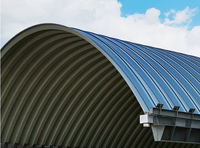 Entrepôt en acier arqué léger conforme aux normes ASTM pour applications de ponts en structure métallique, services de soudage et de pliage