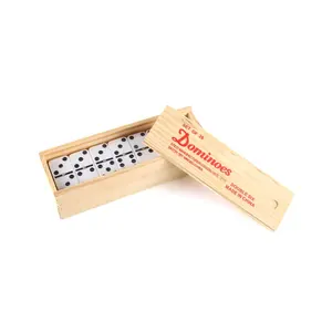 Wholesale Custom Professional Wooden Adult Kids Ivory White Plastic Domino Toy Dominoes