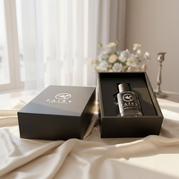 Flacon de parfum de 50ml 100ml fourni avec étiquette, boîte d'emballage de luxe pour flacon de parfum, flacon de parfum et sac