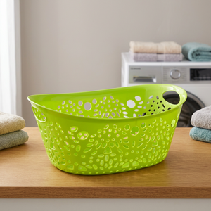 Cesta de Almacenamiento Moderna de Plástico Modelo Dynasty 4132 con Asa, Diseño Multifuncional, Hecho en India - Product Image 3