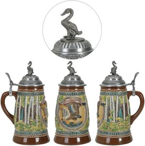 Jarra de Cerveza Moderna Oktoberfest Steel Eagle de 0.7L con <span class=keywords><strong>Tapa</strong></span> de Acero Inoxidable, Adorno Navideño Sostenible - Product Image 2