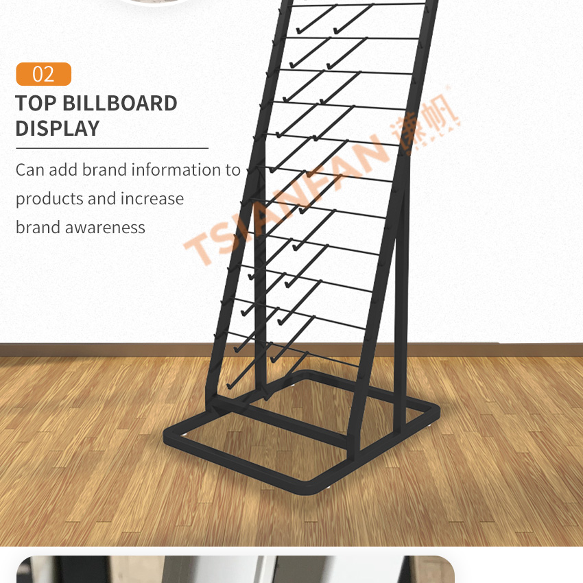 Tsianfan Metal Displays Stand Tiles Wood Floor Tower Racks Marble Granite Stone Quartz Floor Standing Parquet Tower Display Rack