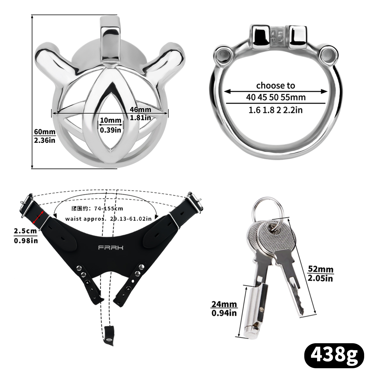 Argent + ceinture