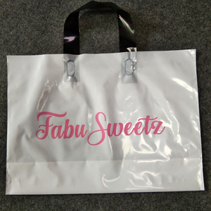 Custom Design Logo Die Cut Handle Bags PE Plastic Shopping Bag
