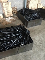 Boulons à double extrémité haute résistance, grade 8.8/10.9, écrous 45 #   Acier allié haute résistance 40Cr galvanisé pour la construction