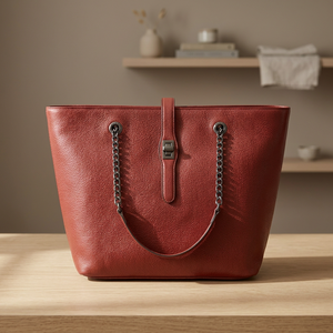 Bolsos de Mano Plegables Personalizados de Cuero Animal Auténtico para Mujer BS INTERNATIONAL, Correa de Hombro Extraíble, Ajustable y Ligero - Product Image 4