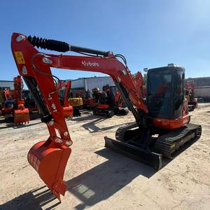 Mini-excavatrice Kubota KX185 d'occasion de haute qualité, pelleuse de 8 tonnes à balayage zéro, peinture d'origine, idéale pour l'aménagement paysager, M - Product Image 1