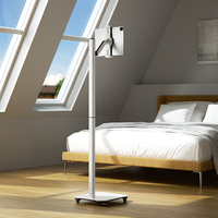 Soporte de Suelo Universal para Tablet con Rotación de 360 Grados y Altura Ajustable, Antirrobo, para Android, PC, iPad de Apple