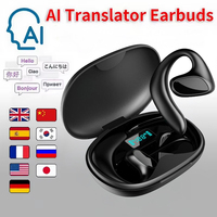 Écouteurs sans fil TWS Bluetooth à crochet d'oreille avec traduction IA, longue autonomie, pour OEM/ODM