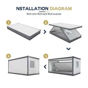 Casa Container Pieghevole <span class=keywords><strong>a</strong></span> Z da 20 Piedi Certificata ISO e CE, Casa Prefabbricata Pieghevole, Hotel Mobile in Container in <span class=keywords><strong>Vendita</strong></span> - Product Image 4