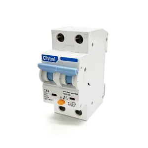 Disjuntores de corrente residual, rts l7 HGB3L-63 1p + n/2p rcbo 6a 10a 16a 20a 25a 32a 40a 50a 63a 6ka 230v rccb elétrico dpn mcb