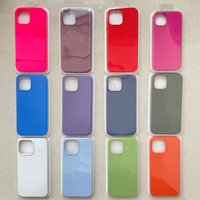 Coque de téléphone en Silicone liquide étui en silicone avec Logo d'emballage pour Iphone 16 15 14 12 11 13 Pro Max Xr Xs étui