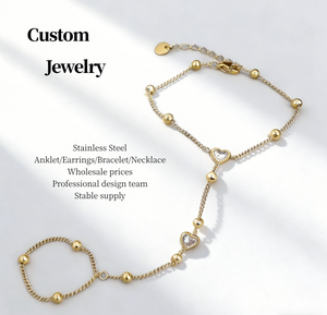 <span class=keywords><strong>Bijoux</strong></span> Inspire, chaîne de doigt en acier inoxydable élégante et réglable avec zircon en forme de cœur pour femmes, cadeau pour la fête des mères, <span class=keywords><strong>bijoux</strong></span> de fête - Product Image 1