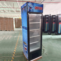 Nouveau réfrigérateur à boissons moderne et économique, refroidisseur d'air, 126 canettes, réfrigérateur vertical commercial en verre, éclairage LED pour magasin