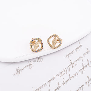 Joyería de Verano CM 2022, Joyería Religiosa de la Virgen María en Oro de 18K, Conjunto de Joyería de Dubái, Conjuntos de Collar y Aretes, Conjuntos de Joyería Europea - Product Image 6