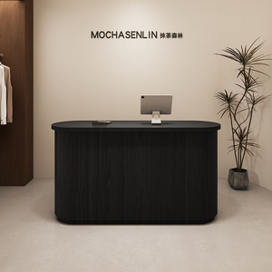 Minimalista Moderno Hotel Salón de Belleza Cajero Entrenamiento Institución Recepción Clínica Médica Pintado Recepción Escritorio Luz LED - Product Image 4