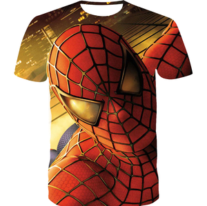 Camisetas de Manga Corta de Verano para Hombre, Talla Grande, Estampado 3D, Cómics de Marvel, Superhéroe Spiderman, Venta al por Mayor - Product Image 4