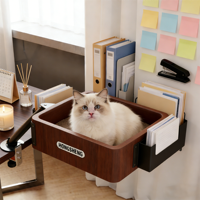 Lit pour chat suspendu, Lit pour chat de bureau, Structure d'escalade pour chat de bureau, Structure d'escalade pour chat de bureau, Léger, Paresseux, Silencieux, Ingénieux