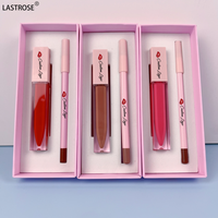 Set de Regalo de Maquillaje Mate Natural OEM, Brillo Labial Cremoso, Delineador de Labios, Kit de Brillo Labial Líquido de Marca Privada, Cosméticos