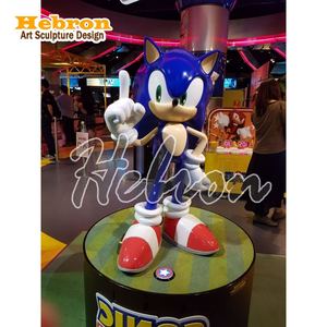 Estatua de Resina Moderna Personalizada, Figura de Acción de Personaje de Dibujos Animados, Erizo de Fibra de Vidrio, Juguetes de <span class=keywords><strong>Sonic</strong></span>, Escultura para Decoración - Product Image 6