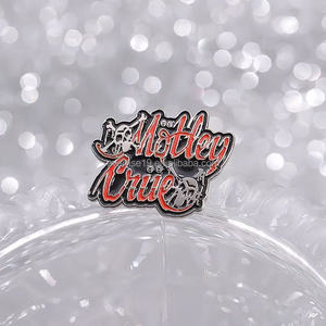 Broche en émail avec logo Heavy Metal Band des années <span class=keywords><strong>80</strong></span> Broche de revers de musique élégante pour accessoires de tenue Artisanat en métal - Product Image 4