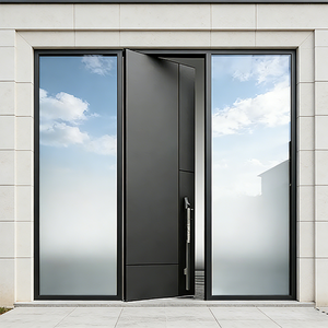 <span class=keywords><strong>Puertas</strong></span> Exteriores Comerciales con Vidrio, Puerta <span class=keywords><strong>de</strong></span> Entrada <span class=keywords><strong>de</strong></span> Aluminio Personalizada, Segura y Antirrobo, Diseño Moderno para Edificios <span class=keywords><strong>de</strong></span> Oficinas y Tiendas - Product Image 2