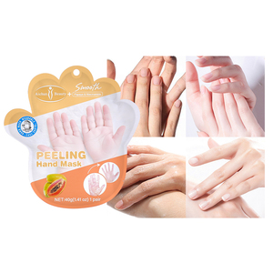 All'ingrosso Papaya Peeling maschera per la mano guanti per mascherina idratante guanti per attenuare la levigatura delle cellule morte Peeling mani maschera - Product Image 6