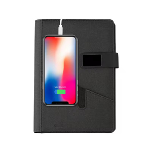 Libreta Personalizada con Banco de Energía y Logotipo LED, Diario Inteligente A5 con Carga Inalámbrica, Regalos Empresariales con Cable USB de Carga - Product Image 1