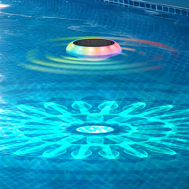 Solar Pool Light Floating Ball LED Waterproof IP67 Color Changing Dusk to Dawn for in Ground Pool Fountain Pond Yard
