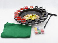 Machine de jeu de roulette en verre 3 en 1 pour boire et jouer à la roulette