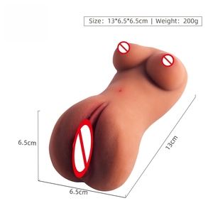 Mini Masturbatore Tascabile Realistico, Vagina e Ano in TPE Morbido, Giocattolo Sessuale a Doppio Canale per Uomo, Accessori per Adulti - Product Image 6