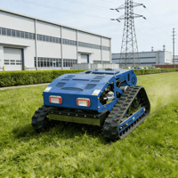 Tondeuse robotisée intelligente 4 temps télécommandée pour l'entretien extérieur des espaces verts, unité de débroussaillage pour terres agricoles et pentes