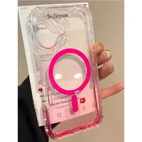 Coque antichoc transparente dégradée 3-en-1 la plus tendance pour iPhone 17 16 15 14 13 12 Pro Max, avec protection antidérapante et compatible charge sans fil