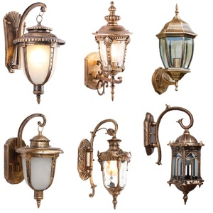 Lámpara de pared de cristal creativa de estilo rural nórdico americano, accesorios de Metal LED, decoración clásica para el hogar, uso en el jardín, incluye bombilla - Product Image 6