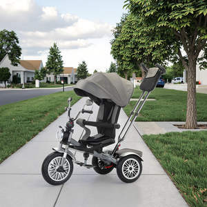 Tricycle à pousser pour bébé 4 en 1 Enfants Enfants 3 roues avec contrôle parental Kiddo Bébé Enfants Tricycle <span class=keywords><strong>ou</strong></span> Enfants âgés de 1 à 7 ans - Product Image 3