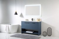 Kabinet Rias Kamar Mandi Mewah Warna Hitam Kayu Gaya Modern Pabrik Tiongkok