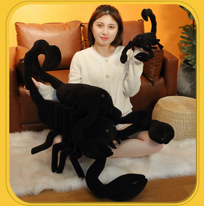 高品质逼真仿真黑色蝎子娃娃进口毛绒蝎子玩具 - Product Image 6