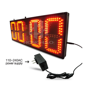 [Hong Hao] moderne 12/24 <span class=keywords><strong>mural</strong></span> 8 pouces LED rouge horloge numérique industrielle télécommande minuterie LED intérieure - Product Image 1