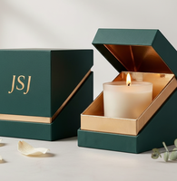 Boîte cadeau magnétique personnalisée pour bougies, pour les cadeaux de mariage, emballage de luxe pour les cadeaux de Noël