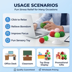Juguete Antiestrés con Impresión de Logotipo, Empaque Personalizado, Fabricación de Muestras Personalizadas, MOQ Bajo, Plazo de Entrega Rápido para Marcas de Comercio Electrónico - Product Image 2