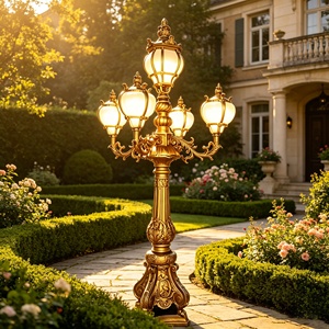 Luces LED de Jardín de Aluminio y Vidrio Europeas de Lujo, Grandes, para Exteriores, IP65, AC, Iluminación Residencial para Paisajes - Product Image 6