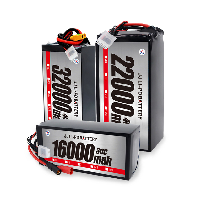 FPV Drone 3S 4S 6S 8S  Lipo Battery Pack XT60 Connector 5200/6000/7500/8000/9500/10000/12000/16000/22000/30000mah for UAV FPV