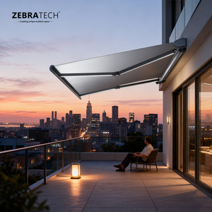 Toldo Retráctil de Gran Tamaño y Resistente con Marco de Aluminio y Control Remoto para Terraza Grande o <span class=keywords><strong>Restaurante</strong></span> - Product Image 4