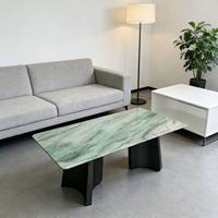 Natürlicher Marmor Moderner Luxuriöser Anpassbarer Rechteckiger Esstisch für das Wohnzimmer