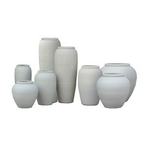 Grand vase au sol Article décoratif en céramique <span class=keywords><strong>Pot</strong></span> en argile nordique pour la décoration d'arrangement de fleurs à la maison Style chinois simple - Product Image 1