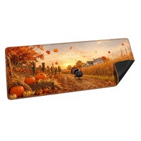 Tapis de clavier personnalisé Thanksgiving Harvest XXL, tapis de souris 900 x 300 mm, tapis de bureau en polyester et caoutchouc, impression grand format