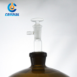 Thủy tinh borosilicate desiccator tủ với sứ tấm cho độ ẩm bằng chứng và hóa chất lưu trữ chân không khô phòng thí nghiệm - Product Image 3