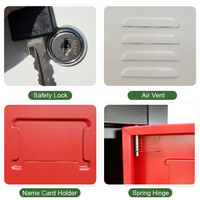 Casier en acier à 12 portes, casier métallique pour personnel, armoire de rangement avec serrure à clé pour salle de sport, école, commerce, rangement de vêtements